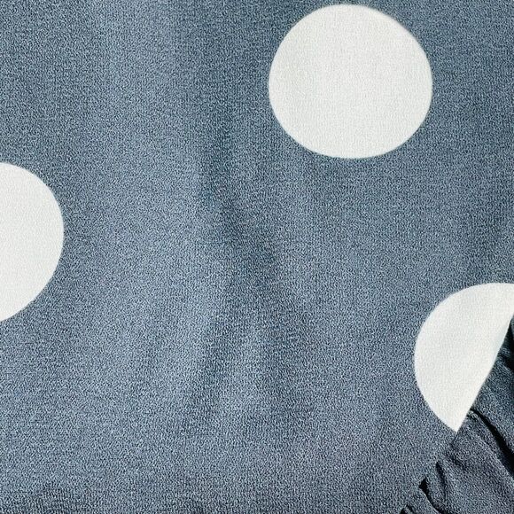 ModCloth Black White It's a Wrap Polka Dot Ruffled A-Line Skirt Size 2 NWT - Picture 8 of 10